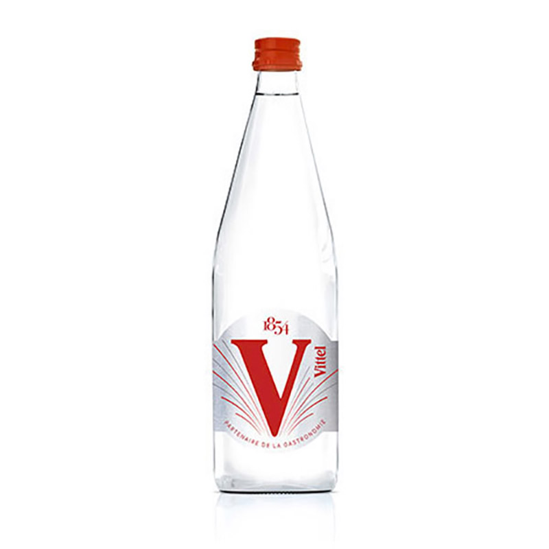 Eau pétillante Velleminfroy bouteille verre vintage 0,5L